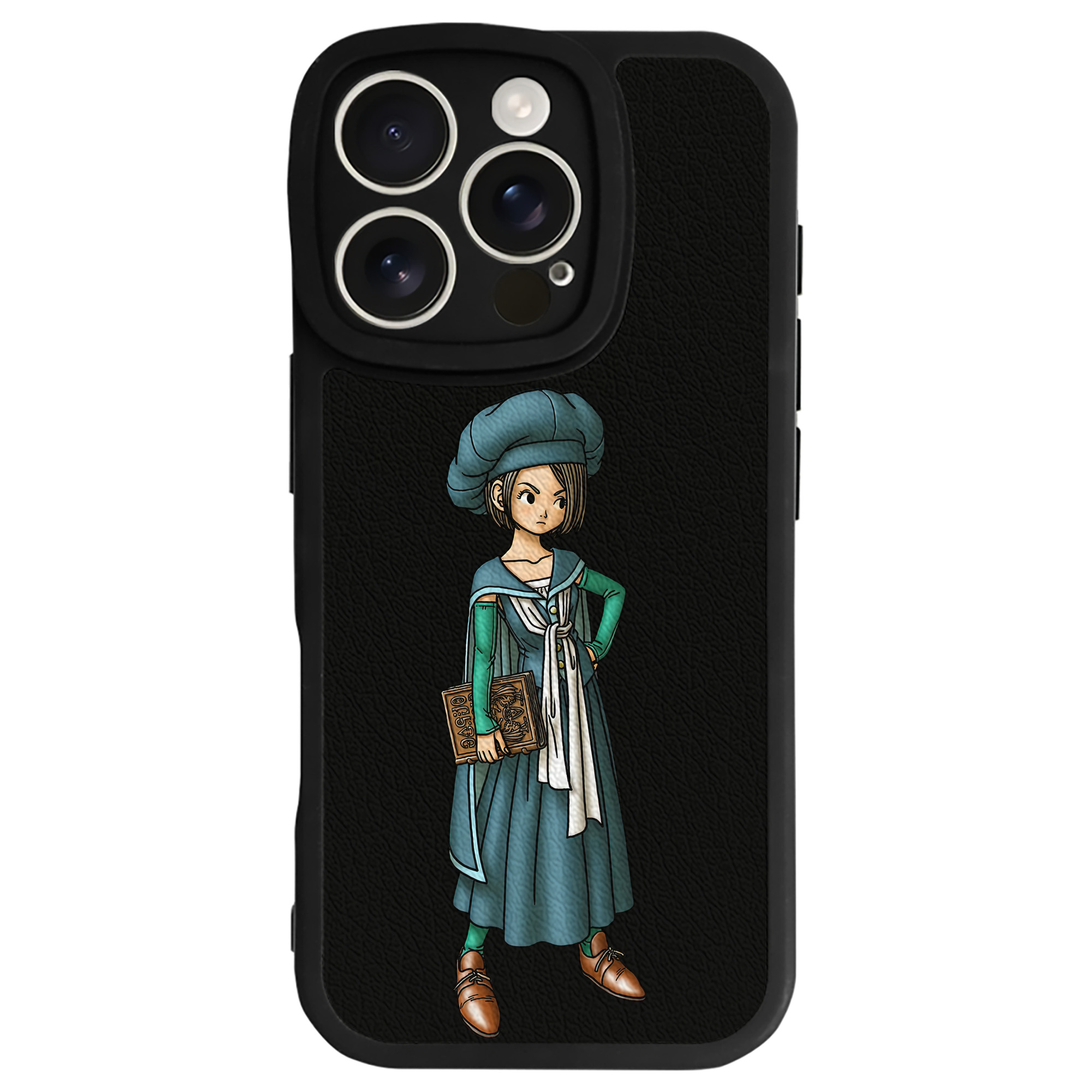 （画像用） ドラゴンクエスト Doragon Kuesuto Dragon Quest 【iPhone 16シリーズ対応】シリコンスマホケース（レザー調） 材質：シリコン
